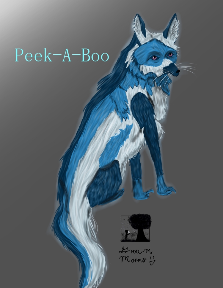 Drawing of Peek-A-Boo by Grace M. Morris